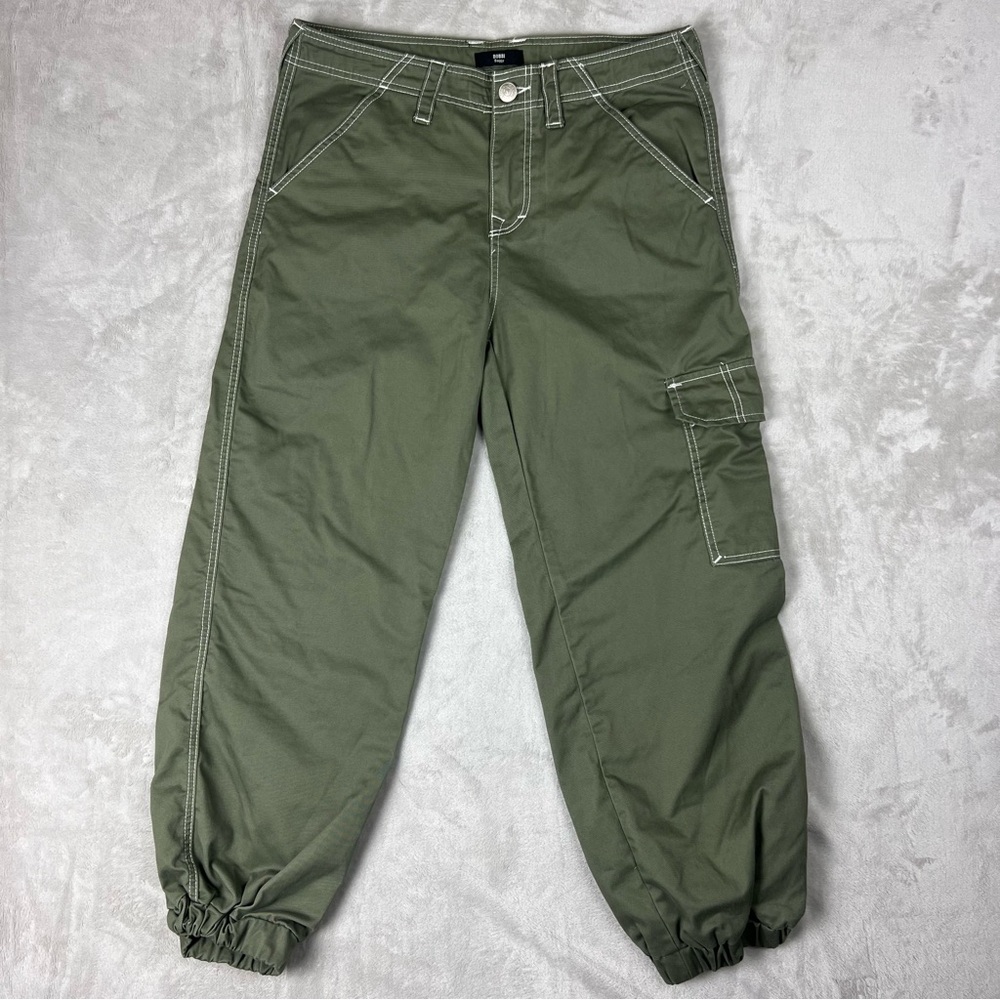 True Religion Bobbi Baggy Women’s Cargo Jogger Pants Size 30 Green